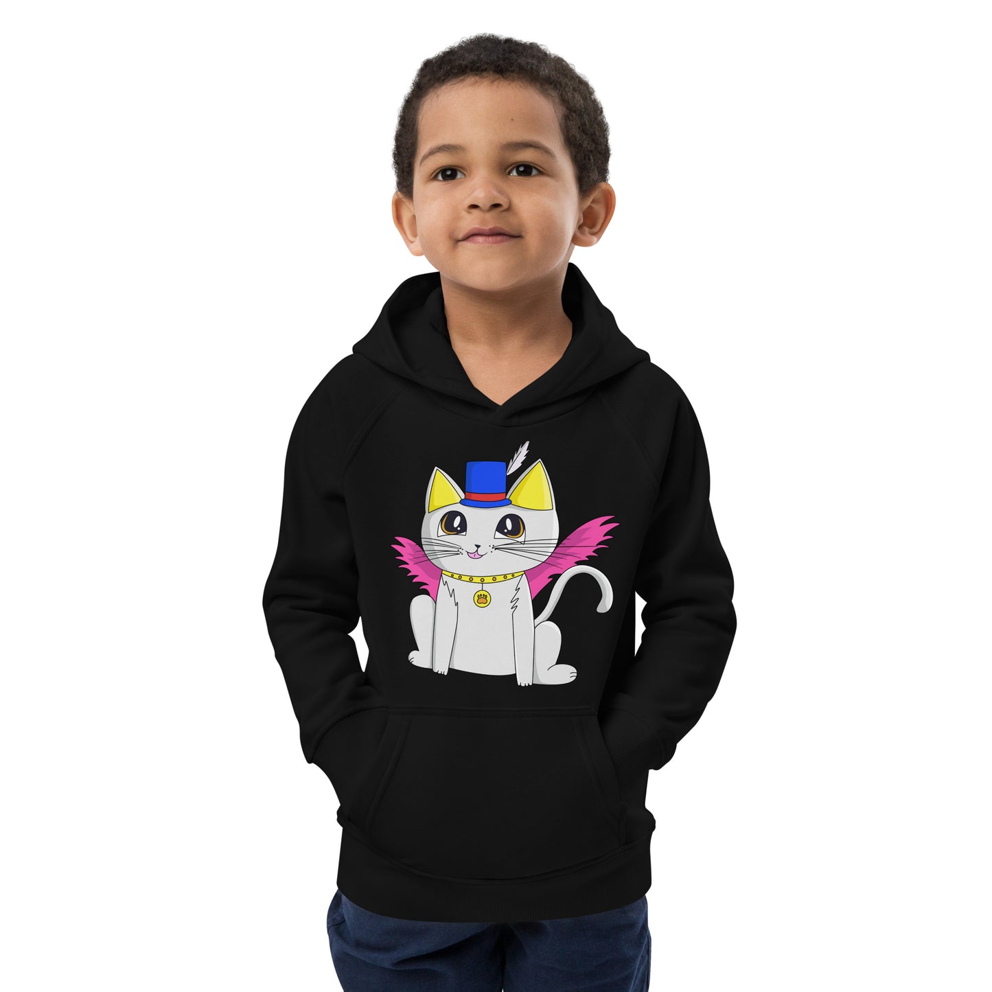 Crazy Cat - Ami's Cats Kids eco hoodie