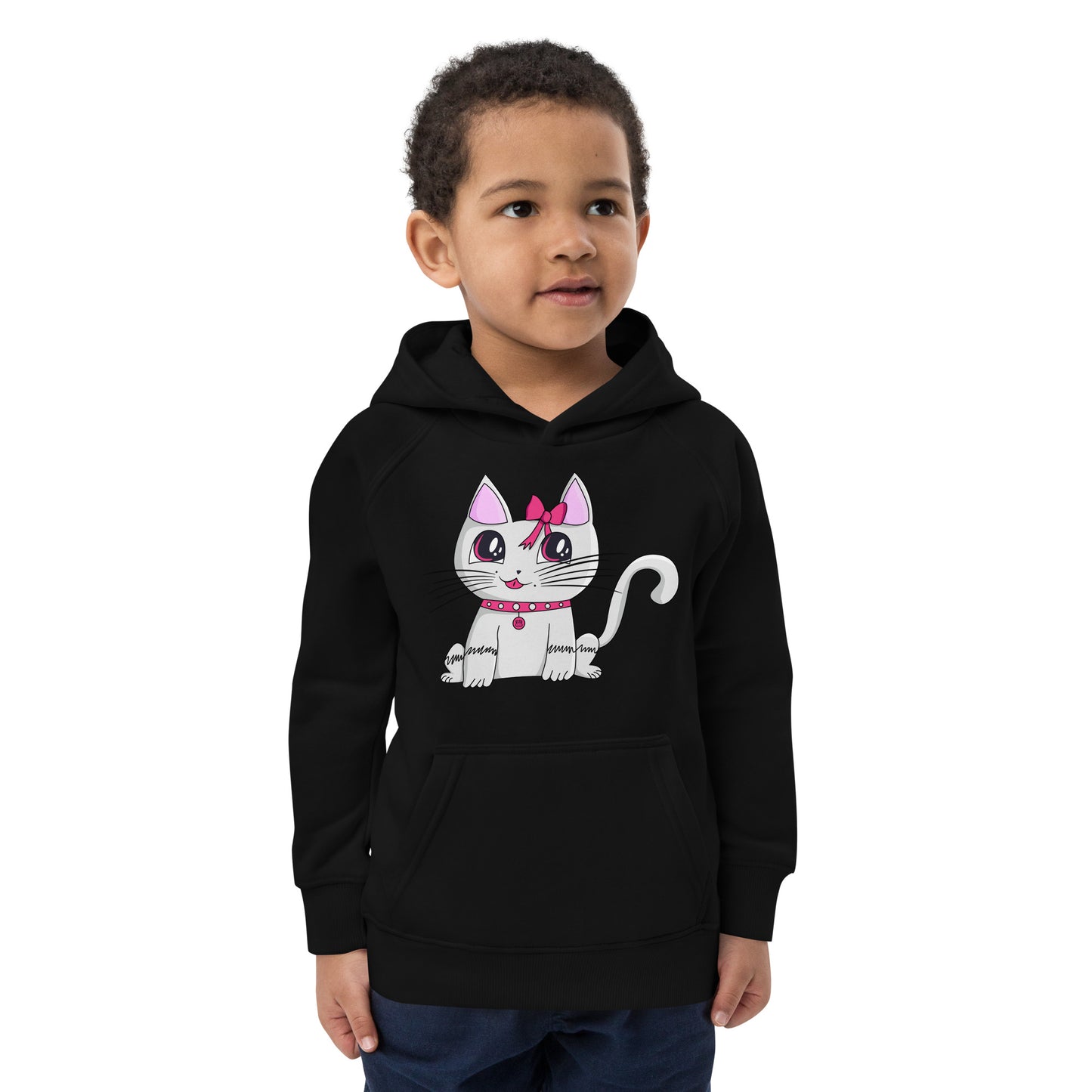 Cute Cat - Ami's Cats Kids eco hoodie