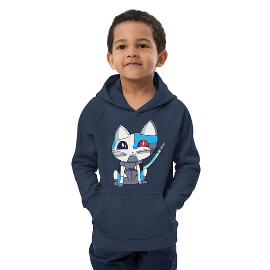 Cyber Cat - Ami's Cats Kids eco hoodie