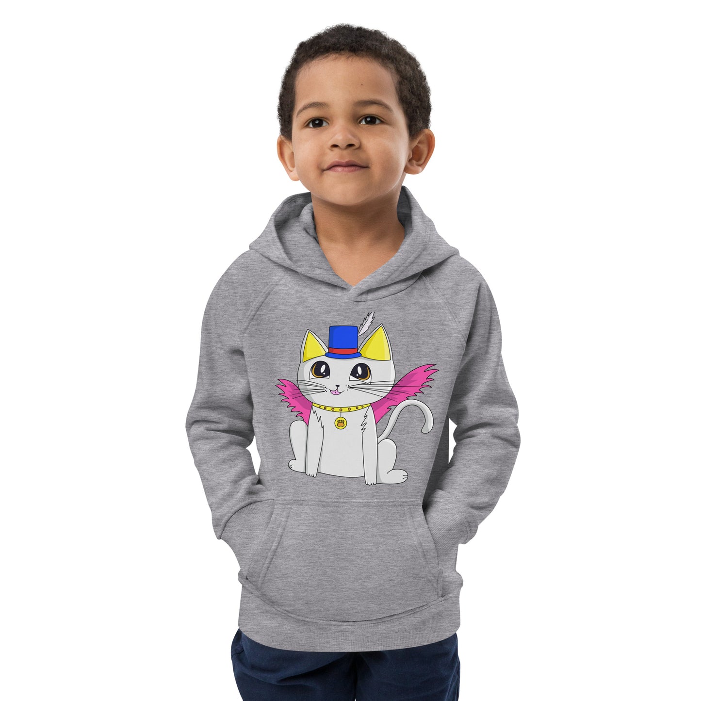 Crazy Cat - Ami's Cats Kids eco hoodie