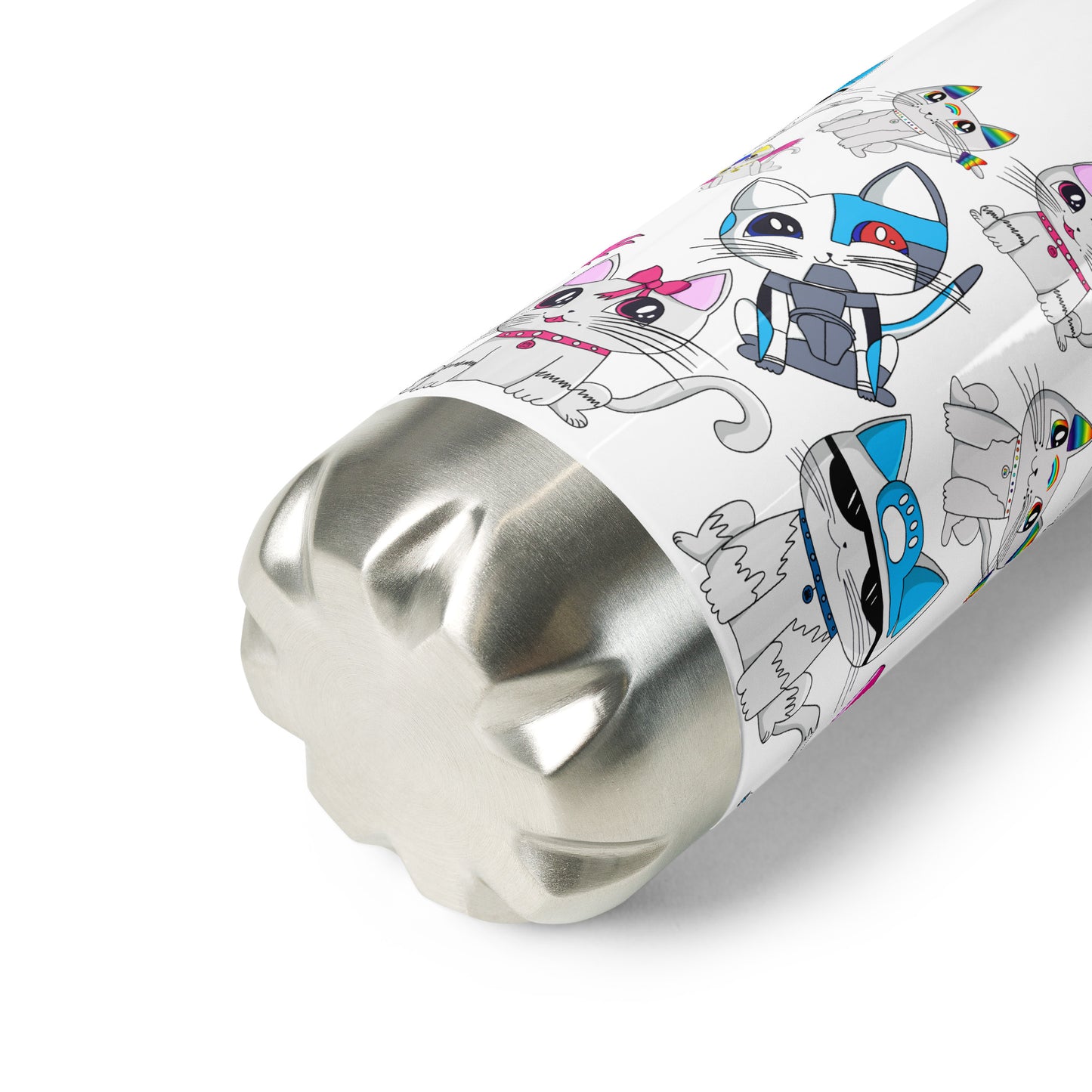 Ami's Cats Stainless Steel Water Bottle