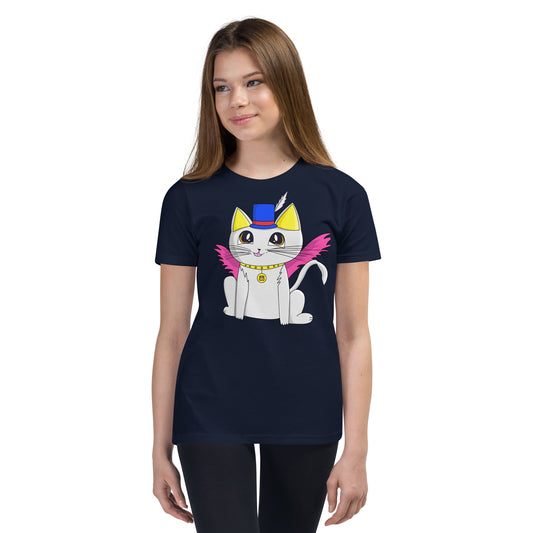 Crazy Cat - młodzieżowa koszulka z krótkim rękawem Ami's Cats
