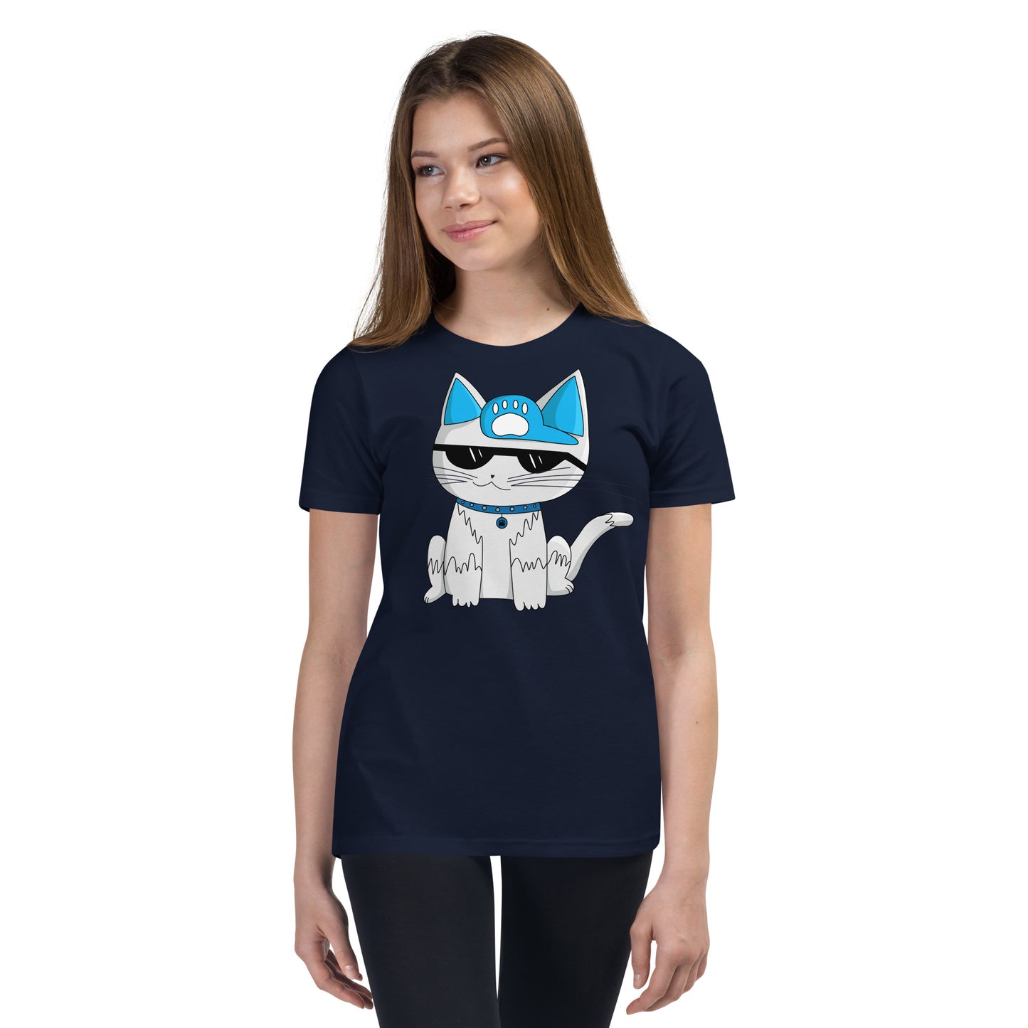Cool Cat - młodzieżowa koszulka z krótkim rękawem Ami's Cats
