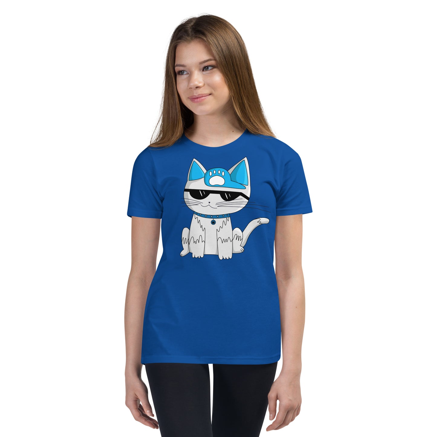 Cool Cat - Ami's Cats Youth Short Sleeve T-Shirt